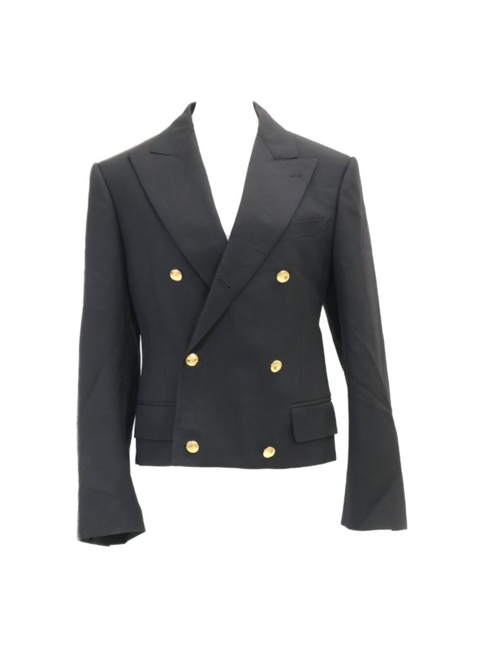 Celine Wool Gabardine Cologne Double Breasted Jacket 36